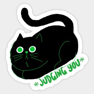 This Cat Is Silently Judging You Sticker